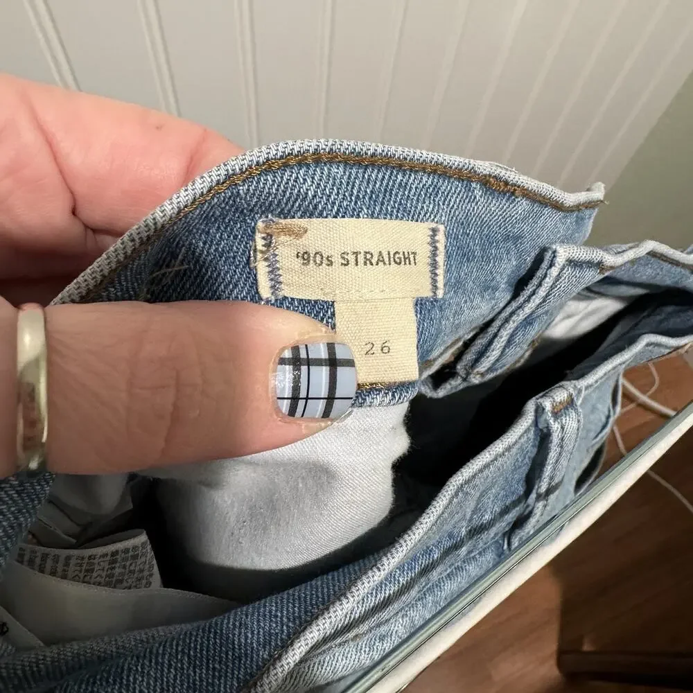 Madewell 90s Straight Jean Size 26 - Picture 6 of 7